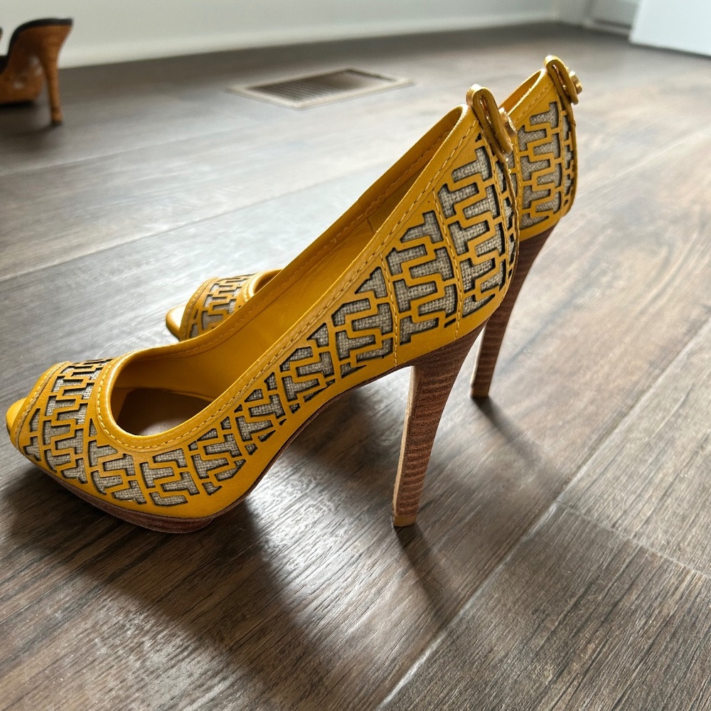 Tory Burch Peep Toe Heels